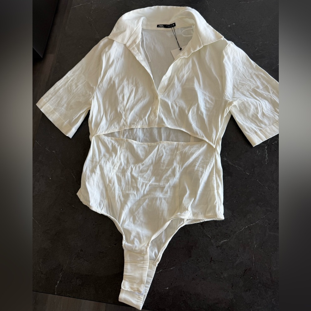 Zara Cream Women's Bodysuit